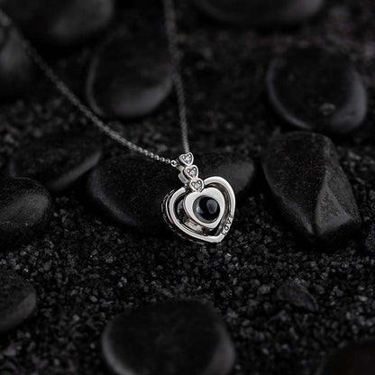 Collier en Argent "Je t'aime" en 100 Langues