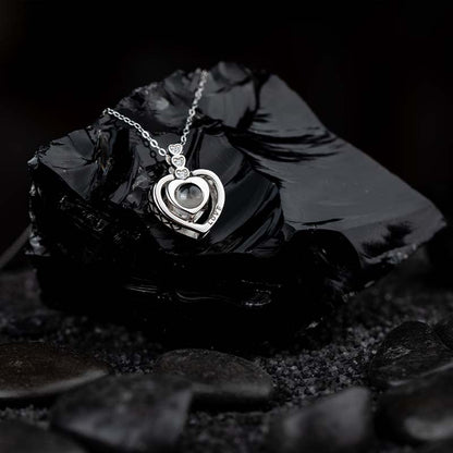 Collier en Argent "Je t'aime" en 100 Langues